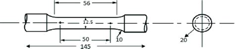 round tensile test specimen|tensile test chart.